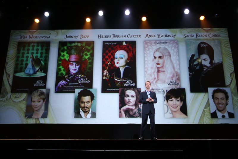 ANAHEIM, CA - AUGUST 15: President of Walt Disney Studios Motion Picture Production Sean Bailey took part today in "Worlds, Galaxies, and Universes: Live Action at The Walt Disney Studios" presentation at Disney's D23 EXPO 2015 in Anaheim, Calif. ALICE THROUGH THE LOOKING GLASS will be released in U.S. theaters on May 27, 2016. (Photo by Jesse Grant/Getty Images for Disney) *** Local Caption *** Sean Bailey